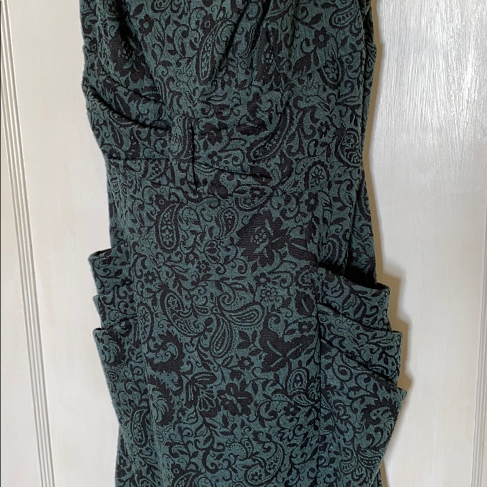 Emerald green velvet dress